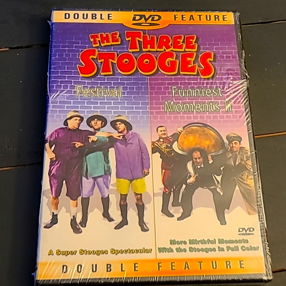 Double Feature The Three Stooges "Festival" & "Funniest Moments ll" DVD